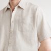 Palermo Striped Cotton and Linen-Blend Shirt - CU Palermo Striped Cotton and Linen-Blend Shirt - CU