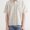 Palermo Striped Cotton and Linen-Blend Shirt - FR Palermo Striped Cotton and Linen-Blend Shirt - FR