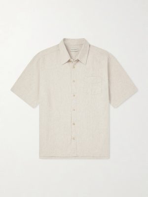 Palermo Striped Cotton and Linen-Blend Shirt Palermo Striped Cotton and Linen-Blend Shirt