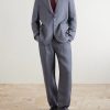 Wilkins Pinstriped Linen Suit Jacket - OU Wilkins Pinstriped Linen Suit Jacket - OU