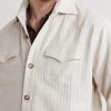 Witley Striped Cotton and Linen-Blend Jacket - CU Witley Striped Cotton and Linen-Blend Jacket - CU