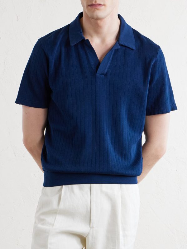 Westcott Open-Collar Organic Cotton Polo Shirt - FR Westcott Open-Collar Organic Cotton Polo Shirt - FR