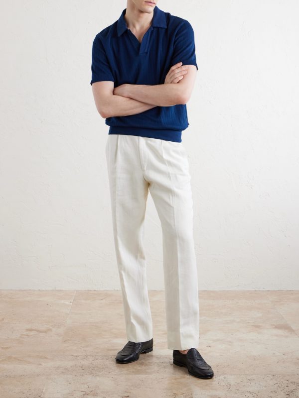 Westcott Open-Collar Organic Cotton Polo Shirt - OU Westcott Open-Collar Organic Cotton Polo Shirt - OU