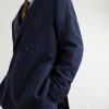 Double-Breasted Linen, Virgin Wool and Cotton-Blend Suit Jacket - CU