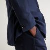 Double-Breasted Linen, Virgin Wool and Cotton-Blend Suit Jacket - E2