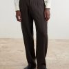 Coney Straight-Leg Pleated Linen Suit Trousers - FR Coney Straight-Leg Pleated Linen Suit Trousers - FR