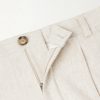 Morton Straight-Leg Pleated Cotton and Linen-Blend Trousers - E1 Morton Straight-Leg Pleated Cotton and Linen-Blend Trousers - E1