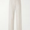 Morton Straight-Leg Pleated Cotton and Linen-Blend Trousers Morton Straight-Leg Pleated Cotton and Linen-Blend Trousers