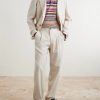 Morton Straight-Leg Pleated Cotton and Linen-Blend Trousers - OU Morton Straight-Leg Pleated Cotton and Linen-Blend Trousers - OU