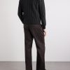 Lorimer Cotton-Blend Jacquard Half-Zip Sweater - BK Lorimer Cotton-Blend Jacquard Half-Zip Sweater - BK