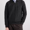 Lorimer Cotton-Blend Jacquard Half-Zip Sweater - FR Lorimer Cotton-Blend Jacquard Half-Zip Sweater - FR