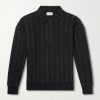 Lorimer Cotton-Blend Jacquard Half-Zip Sweater Lorimer Cotton-Blend Jacquard Half-Zip Sweater