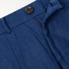 Coney Straight-Leg Pleated Linen Shorts - E1