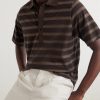 Stanfield Striped Organic Cotton Polo Shirt - CU Stanfield Striped Organic Cotton Polo Shirt - CU