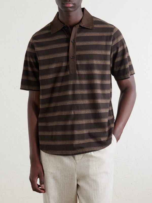 Stanfield Striped Organic Cotton Polo Shirt - FR Stanfield Striped Organic Cotton Polo Shirt - FR