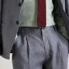 Morton Straight-Leg Pleated Striped Linen Suit Trousers - CU Morton Straight-Leg Pleated Striped Linen Suit Trousers - CU