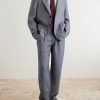 Morton Straight-Leg Pleated Striped Linen Suit Trousers - OU Morton Straight-Leg Pleated Striped Linen Suit Trousers - OU