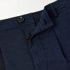 Oxford Straight-Leg Striped Linen Drawstring Trousers - E1 Oxford Straight-Leg Striped Linen Drawstring Trousers - E1