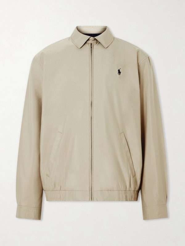 Logo-Embroidered Recycled Shell Jacket