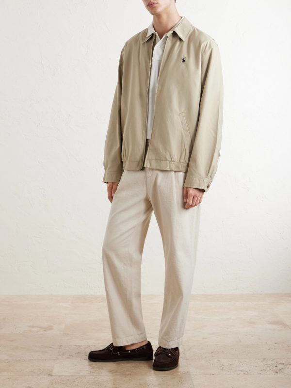 Logo-Embroidered Recycled Shell Jacket - OU