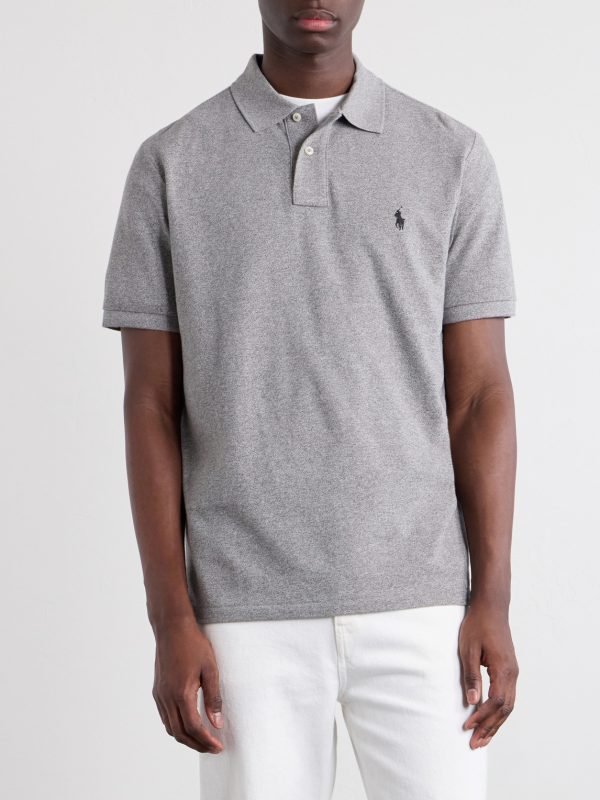 Logo-Embroidered Cotton-Piqué Polo Shirt - FR Logo-Embroidered Cotton-Piqué Polo Shirt - FR