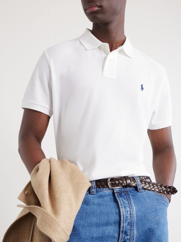Logo-Embroidered Cotton-Piqué Polo Shirt - CU Logo-Embroidered Cotton-Piqué Polo Shirt - CU