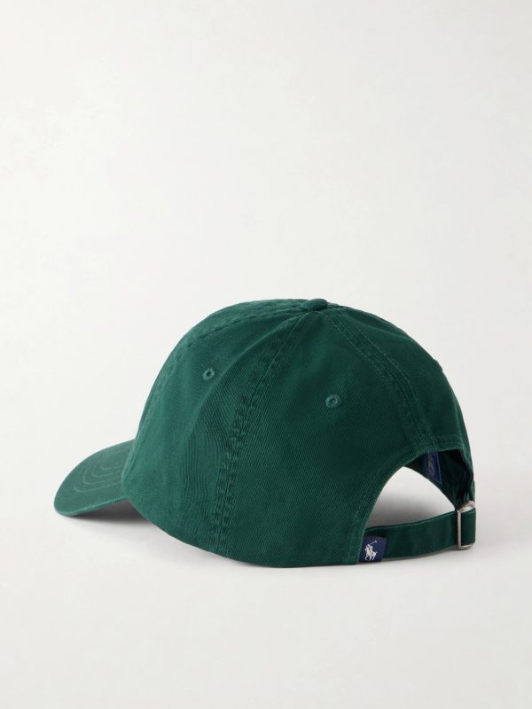 + Wimbledon Logo-Embroidered Cotton-Twill Baseball Cap - BK + Wimbledon Logo-Embroidered Cotton-Twill Baseball Cap - BK