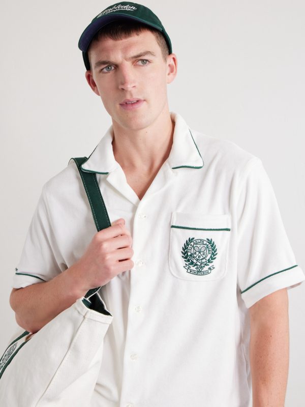 + Wimbledon Logo-Embroidered Cotton-Twill Baseball Cap - FR + Wimbledon Logo-Embroidered Cotton-Twill Baseball Cap - FR