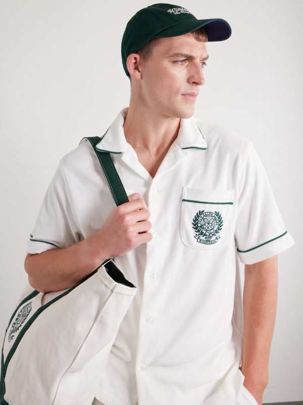 + Wimbledon Logo-Embroidered Cotton-Twill Baseball Cap - OU + Wimbledon Logo-Embroidered Cotton-Twill Baseball Cap - OU