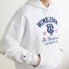 + Wimbledon Logo-Embroidered Cotton-Blend Hoodie - CU + Wimbledon Logo-Embroidered Cotton-Blend Hoodie - CU