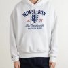 + Wimbledon Logo-Embroidered Cotton-Blend Hoodie - FR + Wimbledon Logo-Embroidered Cotton-Blend Hoodie - FR