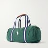 + Wimbledon Embroidered Cotton Duffle Bag - BK + Wimbledon Embroidered Cotton Duffle Bag - BK