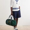 + Wimbledon Embroidered Cotton Duffle Bag - OU + Wimbledon Embroidered Cotton Duffle Bag - OU