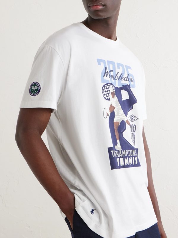 + Wimbledon Printed Cotton-Jersey T-Shirt - CU + Wimbledon Printed Cotton-Jersey T-Shirt - CU