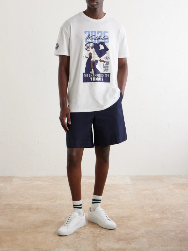 + Wimbledon Printed Cotton-Jersey T-Shirt - OU + Wimbledon Printed Cotton-Jersey T-Shirt - OU