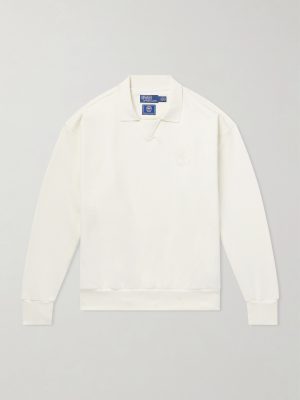+ Wimbledon Logo-Embroidered Cotton Sweatshirt + Wimbledon Logo-Embroidered Cotton Sweatshirt