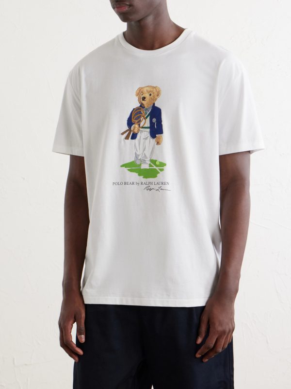 + Wimbledon Logo-Print Cotton-Jersey T-Shirt - FR