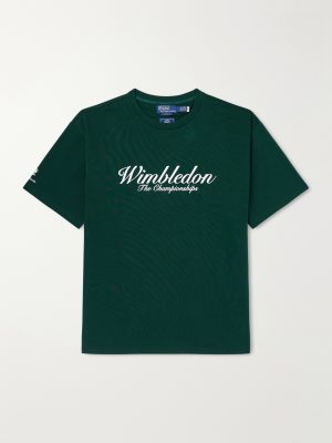+ Wimbledon Logo-Print Cotton-Jersey T-Shirt