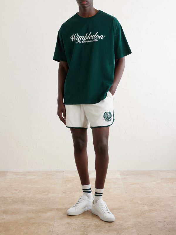 + Wimbledon Logo-Print Cotton-Jersey T-Shirt - OU + Wimbledon Logo-Print Cotton-Jersey T-Shirt - OU