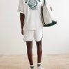 + Wimbledon Logo-Embroidered Cotton-Blend Terry Shirt - BK