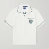 + Wimbledon Logo-Embroidered Cotton-Blend Terry Shirt