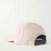 + Wimbledon Logo-Embroidered Linen Baseball Cap - BK + Wimbledon Logo-Embroidered Linen Baseball Cap - BK