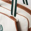 + Wimbledon Leather-Trimmed Canvas Tote Bag - CU + Wimbledon Leather-Trimmed Canvas Tote Bag - CU