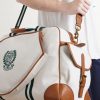 + Wimbledon Leather-Trimmed Canvas Tote Bag - E2 + Wimbledon Leather-Trimmed Canvas Tote Bag - E2