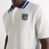 +Wimbledon Embroidered Cotton-Knitted Shirt - CU +Wimbledon Embroidered Cotton-Knitted Shirt - CU