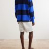 + Wimbledon Logo-Embroidered Striped Cotton Polo-Shirt - BK