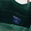 + Wimbledon Embroidered Leather-Trim Medium Cotton Tote Bag - E1 + Wimbledon Embroidered Leather-Trim Medium Cotton Tote Bag - E1