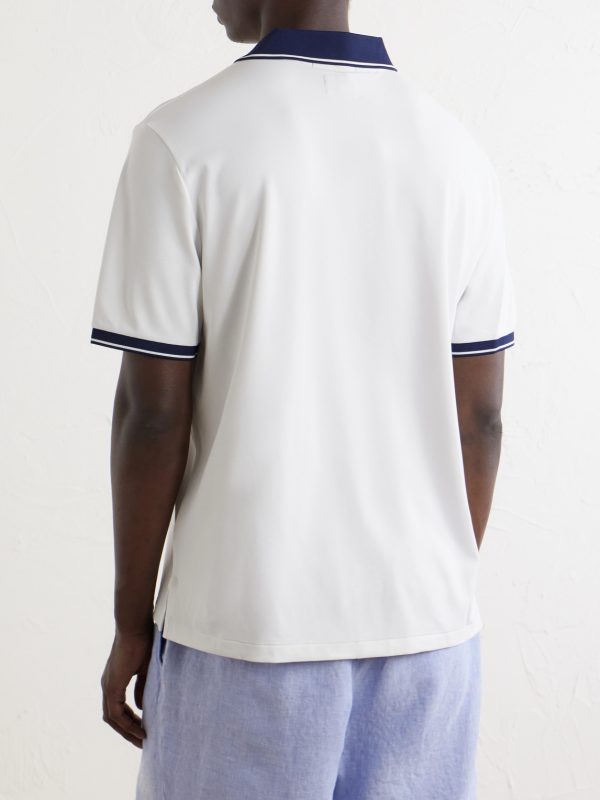 + Wimbledon Logo-Embroidered Piqué Polo Shirt - BK