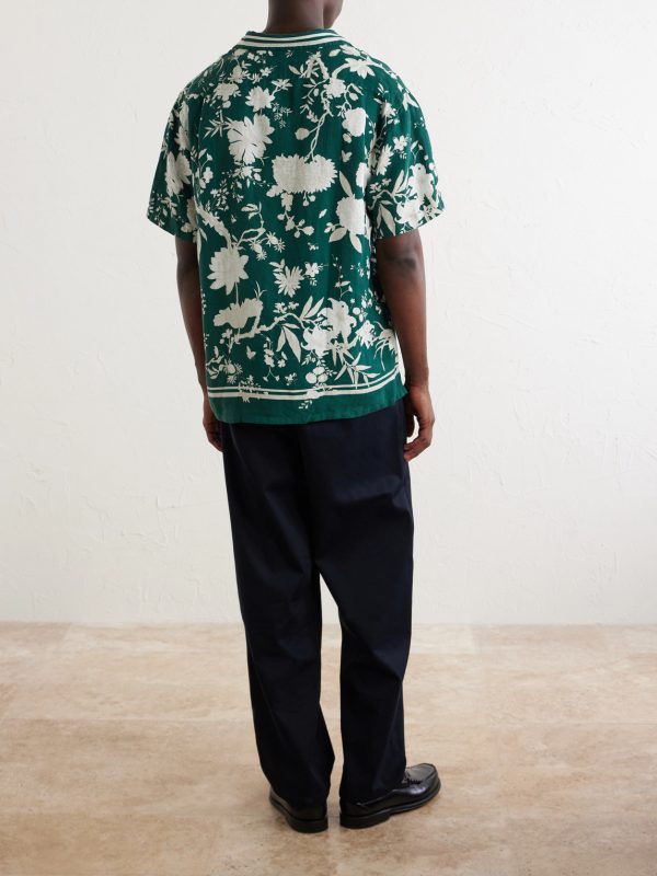+ Wimbledon Printed Linen and Silk-Blend Shirt - BK + Wimbledon Printed Linen and Silk-Blend Shirt - BK