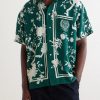 + Wimbledon Printed Linen and Silk-Blend Shirt - FR + Wimbledon Printed Linen and Silk-Blend Shirt - FR